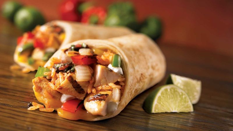 Costa Vida Grilled Chicken Burrito — a fresh coastal signature dish