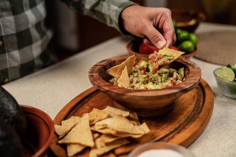 Fresh house-made guacamole with tortilla chips