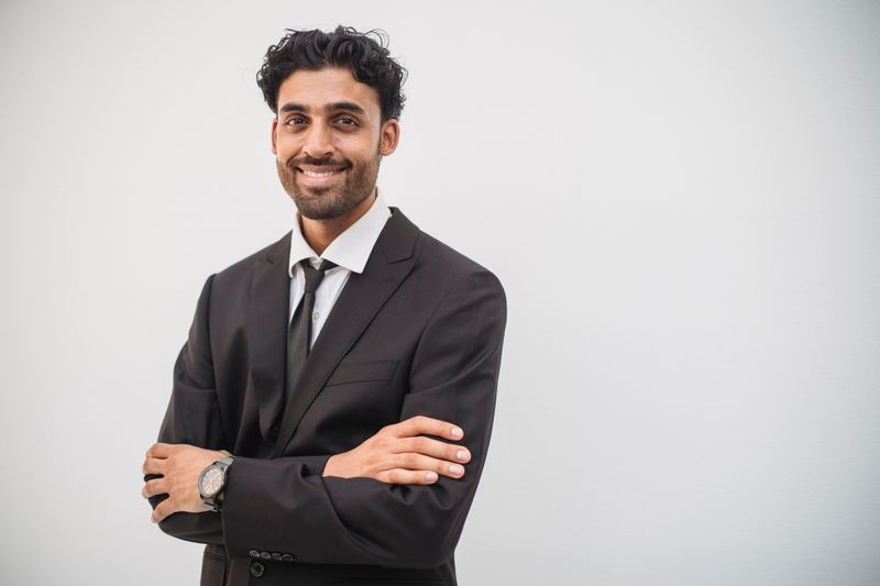 Portrait of repeat catering client